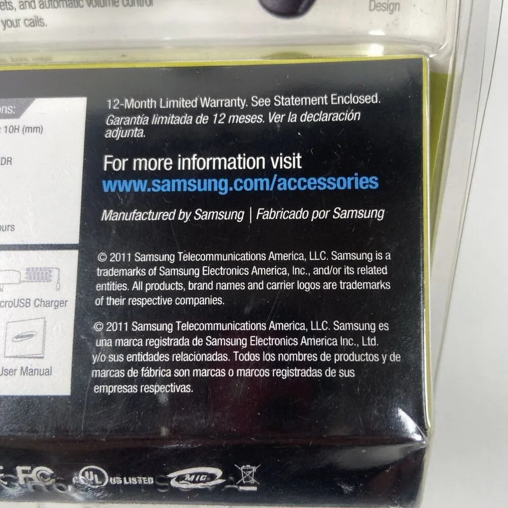 NEW Samsung HM1000 Wireless Bluetooth Headset w/ Charger